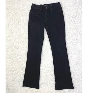 Lucky Brand Ava Bootcut Jeans Mid Rise Black Denim Dark Wash Classic Style‎ 6/28